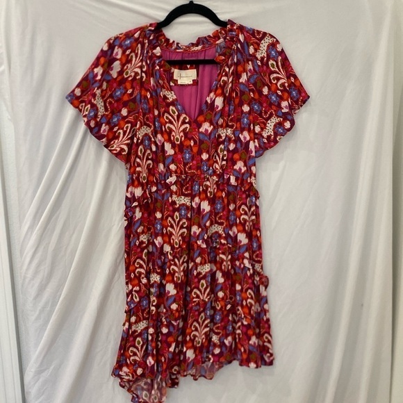 Anthropologie Robin Tiered Mini Dress Xs - Picture 1 of 6